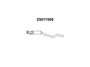 VENEPORTE DW17006 priekinis duslintuvas 
 Išmetimo sistema -> Duslintuvas
96143836