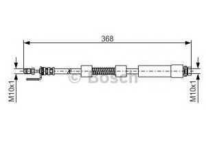 BOSCH 1 987 476 059 stabdžių žarnelė 
 Stabdžių sistema -> Stabdžių žarnelės
2T14 2078-AG, 2T14 2078-AH, 4447381