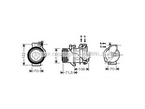 AVA QUALITY COOLING MCK008 kompresorius, oro kondicionierius 
 Oro kondicionavimas -> Kompresorius/dalys
4542300011, 4542300111, 7813A058