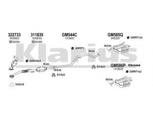 KLARIUS 391722U išmetimo sistema 
 Išmetimo sistema -> Išmetimo sistema, visa