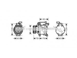 AVA QUALITY COOLING TOK468 kompresorius, oro kondicionierius 
 Oro kondicionavimas -> Kompresorius/dalys
883101A523