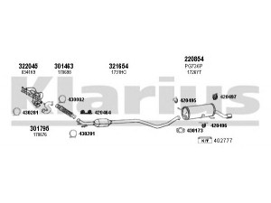 KLARIUS 630846E išmetimo sistema 
 Išmetimo sistema -> Išmetimo sistema, visa