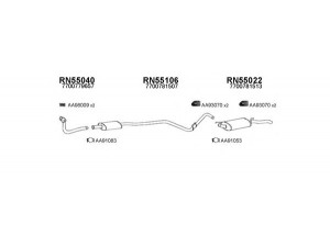 VENEPORTE 550106 išmetimo sistema