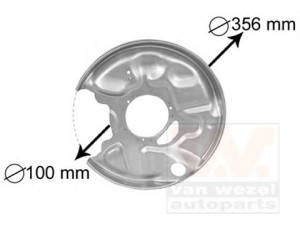 VAN WEZEL 3029374 apsauginis skydas, stabdžių diskas 
 Stabdžių sistema -> Diskinis stabdys -> Stabdžių dalys/priedai
210-420-15-44, 2104201544, A2104201544