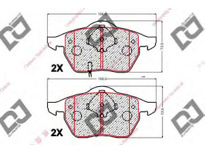 DJ PARTS BP2015 stabdžių trinkelių rinkinys, diskinis stabdys 
 Techninės priežiūros dalys -> Papildomas remontas
4A0698151, 4A0698151A, 4A0698151C