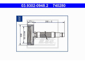 ATE 03.9302-0948.2 alsuoklio vamzdelis