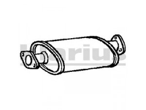KLARIUS 210645 priekinis duslintuvas 
 Išmetimo sistema -> Duslintuvas
60611771, 60611771, 60611771, 60611771