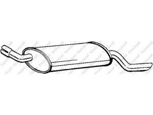 BOSAL 185-439 galinis duslintuvas 
 Išmetimo sistema -> Duslintuvas
58 52 821, 58 52 957, 58 52 985