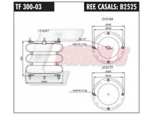 CASALS B2525 dėklas, pneumatinė pakaba 
 Pakaba -> Pneumatinė pakaba
881204