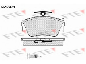 FTE BL1268A1 stabdžių trinkelių rinkinys, diskinis stabdys 
 Techninės priežiūros dalys -> Papildomas remontas
3344061, 33440611, 3344787, 33447871