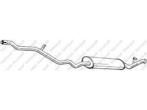 BOSAL 290-141 galinis duslintuvas 
 Išmetimo sistema -> Duslintuvas
7 661 309