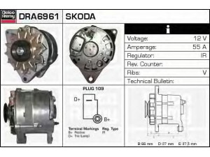 DELCO REMY DRA6961 kintamosios srovės generatorius 
 Elektros įranga -> Kint. sr. generatorius/dalys -> Kintamosios srovės generatorius