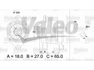 VALEO 436656 kintamosios srovės generatorius
485773/01, 48577301, 9031704, 9031704.1