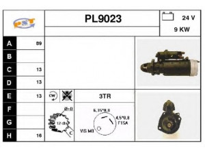 SNRA PL9023 starteris