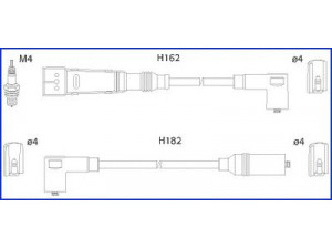 HITACHI 134785 uždegimo laido komplektas 
 Kibirkšties / kaitinamasis uždegimas -> Uždegimo laidai/jungtys
25998031