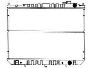 SAKURA  Automotive 1341-0252 radiatorius, variklio aušinimas