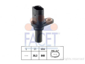 FACET 9.0221 RPM jutiklis, automatinė transmisija 
 Transmisija -> Automatinė pavarų dėžė -> Jutiklis
095 927 321 B, 095 927 321 B, 095 927 321 B