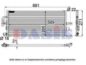 AKS DASIS 120018N radiatorius, variklio aušinimas 
 Aušinimo sistema -> Radiatorius/alyvos aušintuvas -> Radiatorius/dalys
2205001503, A2205001503