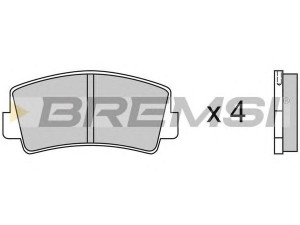 BREMSI BP2075 stabdžių trinkelių rinkinys, diskinis stabdys 
 Techninės priežiūros dalys -> Papildomas remontas
5471103750, 5476190330, 5476190380