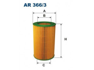 FILTRON AR366/3 oro filtras 
 Techninės priežiūros dalys -> Techninės priežiūros intervalai
7514722, T101025