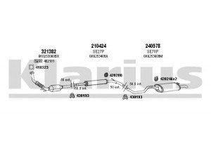 KLARIUS 790276E išmetimo sistema 
 Išmetimo sistema -> Išmetimo sistema, visa