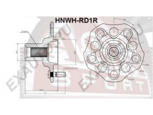 ASVA HNWH-RD1R rato stebulė 
 Ašies montavimas/vairavimo mechanizmas/ratai -> Rato stebulė/montavimas -> Rato stebulė
42210-S10-A00