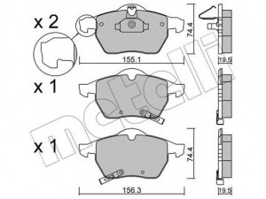 METELLI 22-0118-2 stabdžių trinkelių rinkinys, diskinis stabdys 
 Techninės priežiūros dalys -> Papildomas remontas
1605984, 5532544, 12759808, 5392485