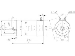 MAHLE ORIGINAL MM 112 elektrovariklis