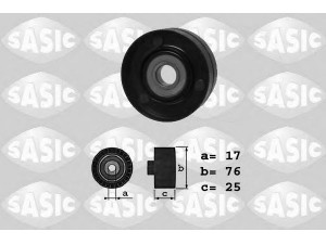 SASIC 1626042 kreipiantysis skriemulys, V formos rumbuotas diržas 
 Diržinė pavara -> V formos rumbuotas diržas/komplektas -> Laisvasis/kreipiamasis skriemulys
059145276, 078903343, 059145276