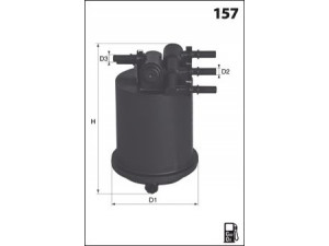 MECAFILTER ELG5289 kuro filtras 
 Techninės priežiūros dalys -> Papildomas remontas
7700109585, 8200416946