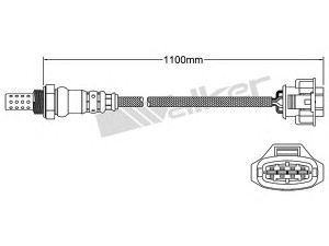WALKER PRODUCTS 250-24738 lambda jutiklis 
 Išmetimo sistema -> Jutiklis/zondas
09201421, 8 55 378, 09201421, 92 014 21