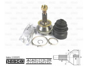 PASCAL G10535PC jungčių komplektas, kardaninis velenas 
 Ratų pavara -> Sujungimai/komplektas
495013A210, 4950738E00, 4950838E00