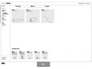 DINEX 147200051 išmetimo sistema 
 Išmetimo sistema -> Išmetimo sistema, visa
