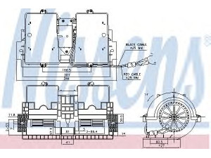 NISSENS 87140 vidaus pūtiklis 
 Šildymas / vėdinimas -> Orpūtė/dalys
5001833357, 5001833357