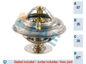 FAE 5305987 termostatas, aušinimo skystis 
 Aušinimo sistema -> Termostatas/tarpiklis -> Thermostat
077 121 113, 078 121 113, 078 121 113 C