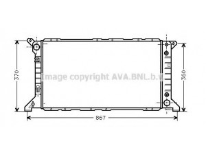 AVA QUALITY COOLING FD2207 radiatorius, variklio aušinimas
94VB8005FB