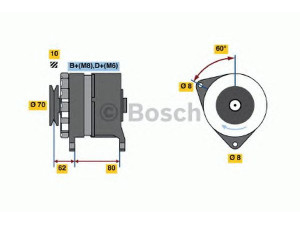 BOSCH 0 986 036 770 kintamosios srovės generatorius 
 Elektros įranga -> Kint. sr. generatorius/dalys -> Kintamosios srovės generatorius
12 31 1 717 575, 12 31 1 721 667