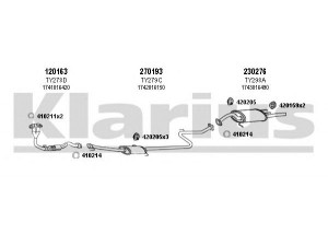 KLARIUS 900195E išmetimo sistema 
 Išmetimo sistema -> Išmetimo sistema, visa