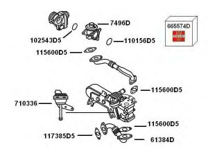 WAHLER 7900411 išmetamųjų dujų recirkuliacija