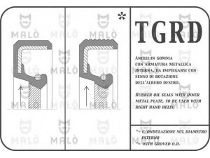 MAL? 723RDAC veleno sandariklis, alkūninis velenas 
 Variklis -> Tarpikliai -> Radialinis alyvos sandariklis/komplektas
MD088855, MD168055