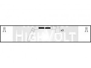 STANDARD OEF802 uždegimo laido komplektas 
 Kibirkšties / kaitinamasis uždegimas -> Uždegimo laidai/jungtys
96291306