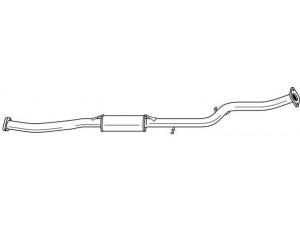 AKS DASIS SG34402 vidurinis duslintuvas 
 Išmetimo sistema -> Duslintuvas
B68940300