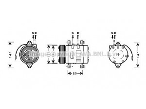 AVA QUALITY COOLING UVK073 kompresorius, oro kondicionierius