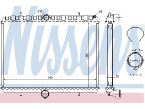 NISSENS 63621A radiatorius, variklio aušinimas 
 Aušinimo sistema -> Radiatorius/alyvos aušintuvas -> Radiatorius/dalys
1330.Q7, 133368, 1498986080, 1330.Q7