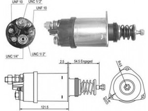 MAGNETI MARELLI 940113050501 solenoidinis jungiklis, starteris