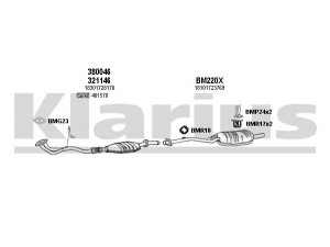 KLARIUS 060125U išmetimo sistema 
 Išmetimo sistema -> Išmetimo sistema, visa