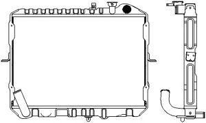 SAKURA  Automotive 1451-0220 radiatorius, variklio aušinimas