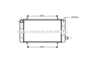 AVA QUALITY COOLING AU2002 radiatorius, variklio aušinimas 
 Aušinimo sistema -> Radiatorius/alyvos aušintuvas -> Radiatorius/dalys
ARP1088
