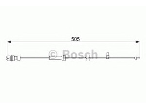 BOSCH 1 987 474 592 įspėjimo kontaktas, stabdžių trinkelių susidėvėjimas 
 Stabdžių sistema -> Susidėvėjimo indikatorius, stabdžių trinkelės
986 612 365 00