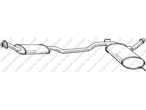 BOSAL 285-315 vidurinis duslintuvas 
 Išmetimo sistema -> Duslintuvas
77.00.797.293